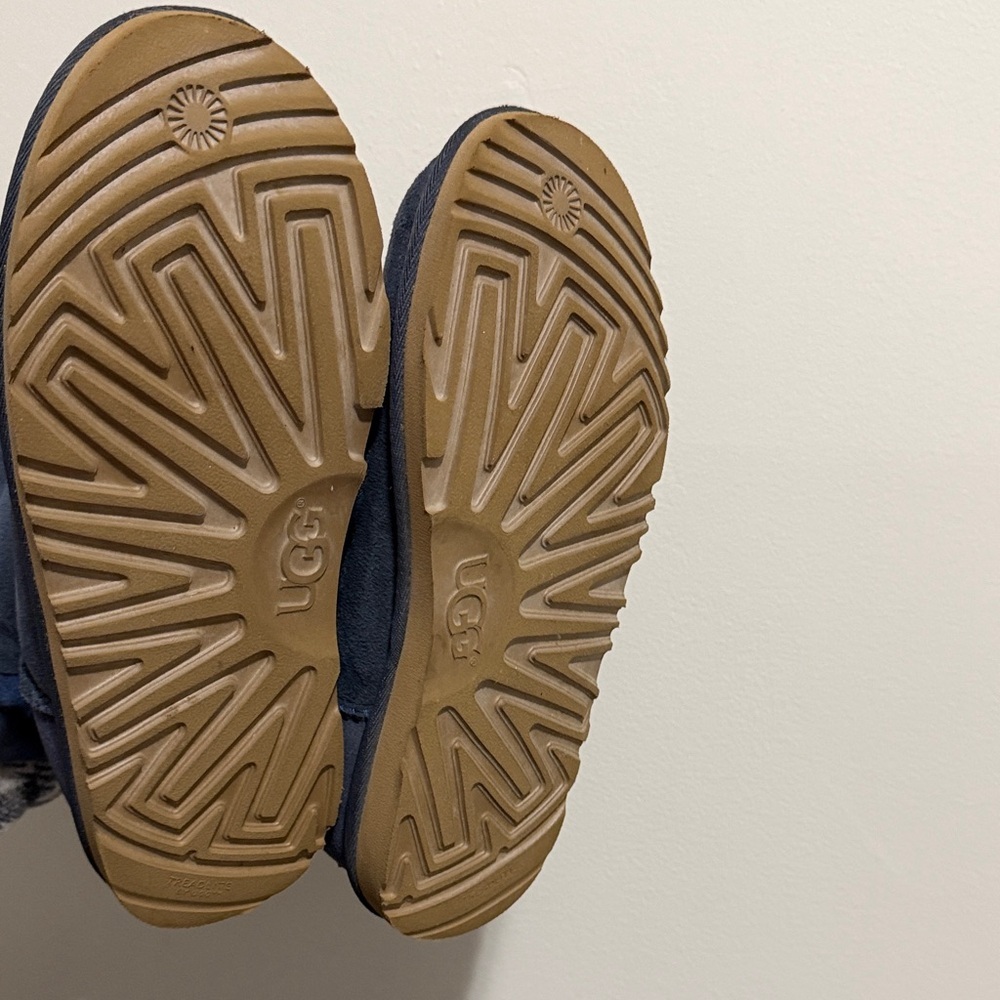 ✨ UGG Bailey Button Mini Boots – Navy Blue (Size 5) ✨ - Picture 4 of 5